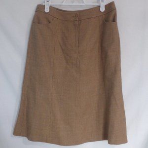 SEASON WIND, lined pinstripe skirt, front and back pockets, NWOT